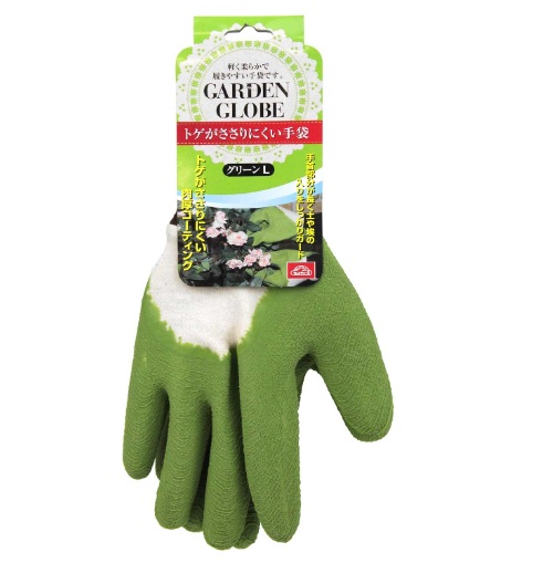 トゲがささりにくい手袋　セフティー3　ガーデングローブ グリーン Lサイズ バラ ガーデニング　手袋　送料無料