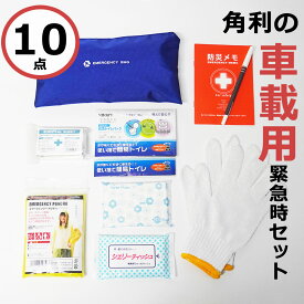 ★22日19時から10％OFFクーポンあり★【災害備蓄管理士監修】 車載緊急時セット KES-30 【 送料無料 防災 避難 車中泊 車載 災害 地震 津波 火災 火事 台風 非常時 緊急時 土砂崩れ 防災グッズ 防災セット 避難グッズ 角利産業 KAKURI 】