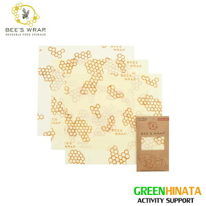 �y���K�i�z �r�[�Y���b�v ���[�W ���b�v �n�j�[�R�� 3P �T�X�e�i�u�� �G�R���b�v Bees Wrap BW Bee's Wrap