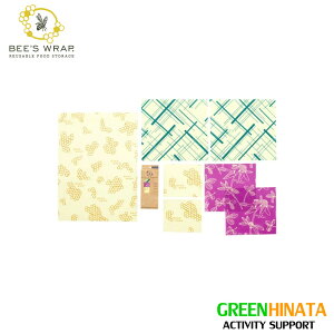 �y���K�i�z �r�[�Y���b�v �o���G�e�B 7�p�b�N �n�j�[ �T�X�e�i�u�� �G�R���b�v Bees Wrap BW Bee's Wrap