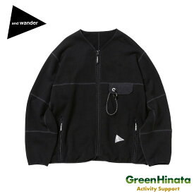 【国内正規品】 アンドワンダー スウェット カーデガン カーデガン andwander sweat cardigan