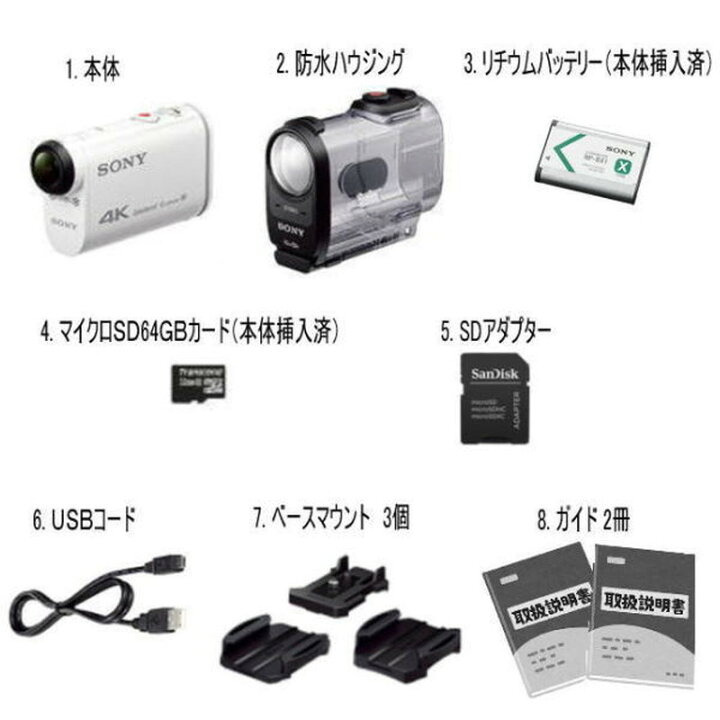 楽天市場】【レンタル】 【延長1日X1000V】 ソニー アクションカメラ 