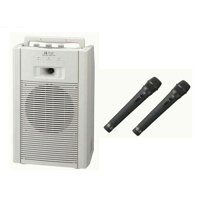 ☆レンタルワイヤレスシステムアンプ内臓スピーカーワイヤレスマイク付☆1泊2日TOAWA-1812WM-1220-2本ワイヤレスマイク