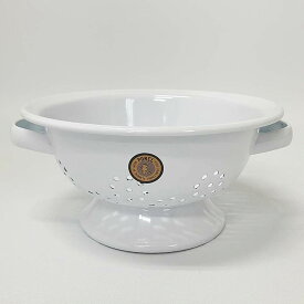 [スーパーSALE エントリーでポイント 7倍 12/4 20時〜]白い ホーローコランダーボウル Sサイズ（posh-525S） POMEL コランダーS ホワイト /琺瑯/キッチン/ざる/水切り/カントリー雑貨/ギフト/プレゼント/雑貨/グッズ/キッチン/おしゃれ/かわいい/インテリア/ポッシュリ