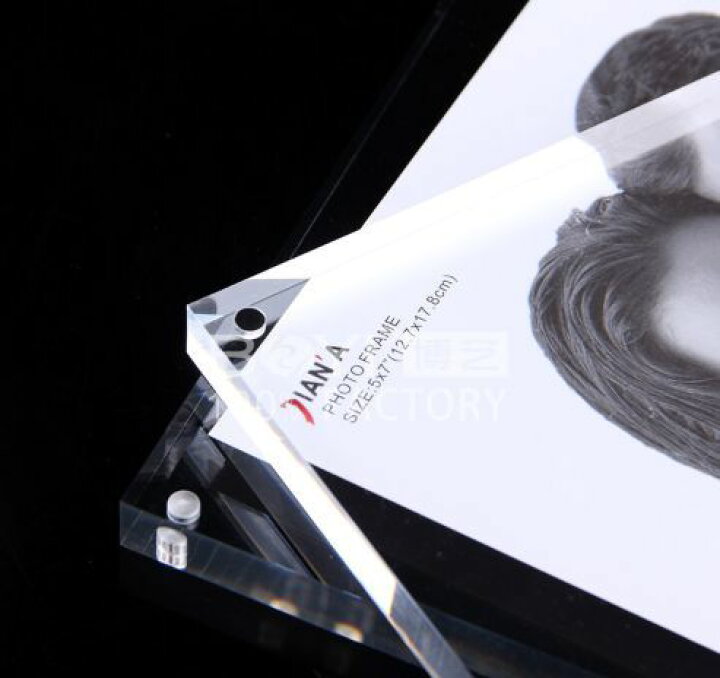 写真立て L判 Ｌサイズ フォトフレーム 強力磁石 写真スタンド アクリルフォトフレーム ギフト 記念 プレゼント マグネット 透明 5寸 価格