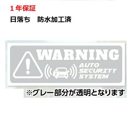 車 盗難防止 防犯グッズ 防犯ステッカー ダミー ステッカーシール 透明 英語 盗難警報装着車 セキュリティー対策 いたずら防止 透明色