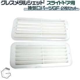 物置 部品 ヨーロッパ風物置 GRESS メタルシェッド スライドドア用換気口 2個セット 倉庫 物置小屋 屋外 収納庫 倉庫パーツ