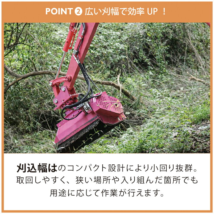 楽天市場】油圧ショベル ユンボ ハンマーナイフ アタッチメント 草刈り 