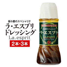 【ポイント2倍】 ドレッシング ラ・エスプリ La.esprit 280ml 2本/3本 送料無料 セット 鹿児島県 自家製ドレッシング 調味料 玉ねぎ にんにく 国産 ギフト お取り寄せ