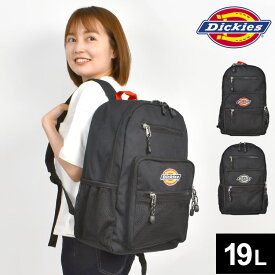 【4/25限定！抽選で最大100％ポイント還元★】リュック ディッキーズ メンズ レディース dickies リュックサック 通学 女子 カバン バックパック バッグ 鞄 多機能 収納 部活 スクール 黒 ブラック シンプル メッシュポケット 丈夫 A4 B4 19L 新学期 中学生 高校生 大学生 学