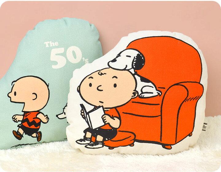楽天市場 クッション スヌーピー キャラクター インテリア ヴィンテージ 50 S 60 S 70 S 年代別 プリント アートクッション コットンキャンバス オレンジ レトロ キャンバス かわいい おしゃれ クッション 抱きまくら チャーリーブラウン まくら クリスマス プレゼント