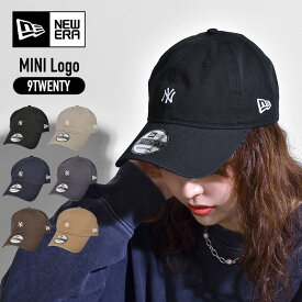 キャップ ニューエラ NEWERA レディース メンズ NY ヤンキース ロゴ 刺繍 9TWENTY ミニロゴ Mini Logo cap ローキャップ 綿 コットン ワンポイント 黒 紺 ベージュ ブラウン グレー 紫外線対策 日よけ 帽子 女性 男性 おしゃれ シンプル 春夏秋冬 ぼうし 中学生 高校生 定番