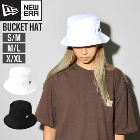 バケットハット NEWERA メンズ ニューエラ ハット 帽子 バケットハット レディース 57cm 59cm 61cm S M L バケハ おしゃれ ブランド 折り畳み フェス 大きいサイズ 小さいサイズ 黒 白 ブラック ホワイト コットン 綿 かっこいい サファリハット シンプル つば広 ストリート