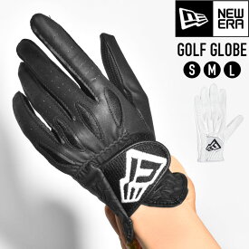 【4/25限定！抽選で最大100％ポイント還元★】ニューエラ ゴルフ NEWERA GOLF ゴルフグローブ レディース メンズ 左手用 右利き用 合成皮革 グローブ 手袋 フラッグロゴ おしゃれ ブランド 全天候対応 ゴルフ用品 ホワイト ブラック 白 黒 左手装着用 S M L 21 22 23 24 25 2