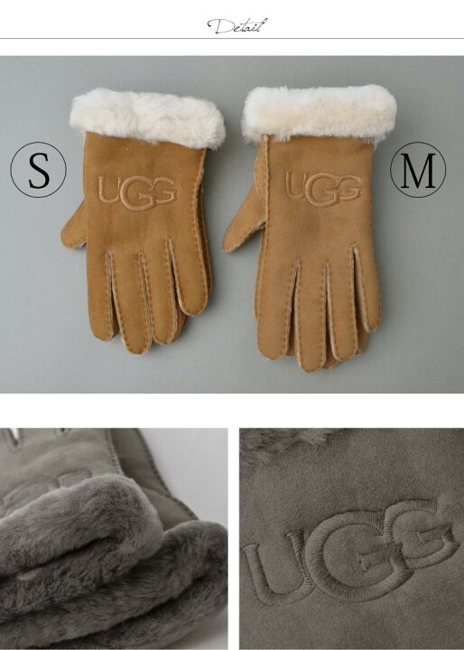 楽天市場】ugg 手袋 レディース アグ グローブ 手袋 本革 シープスキン 