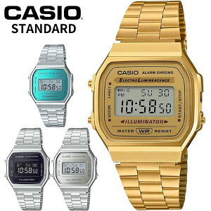 BOX�t CASIO �X�^���_�[�h �`�[�v�J�V�I �f�W�^�� �r���v CASIO A168WG-9 �S�[���h �u���[ �V���o�[ �u���b�Na168wem-1 a168wem-2 a168wem-7