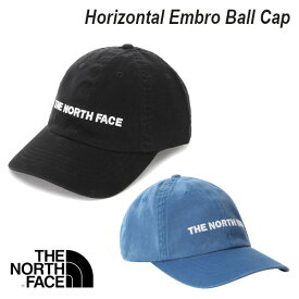 THE NORTH FACE ザノースフェイス Horizontal Embro Ball Cap キャップ 帽子 ローキャップ ブラック ブルー NF0A5FY1 おでかけ スポーツ アウトドア【追跡可能メール便】