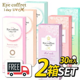 【送料無料・ポスト便】シード Eye Coffret 1day アイコフレワンデーUVM 2箱（1箱30枚入）コンタクトレンズ 1日使い捨て