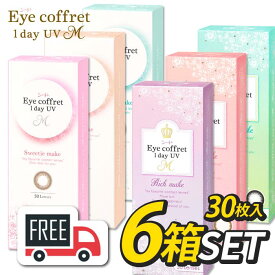 【送料無料・ポスト便】シード Eye Coffret 1day アイコフレワンデーUVM 6箱（1箱30枚入）コンタクトレンズ 1日使い捨て