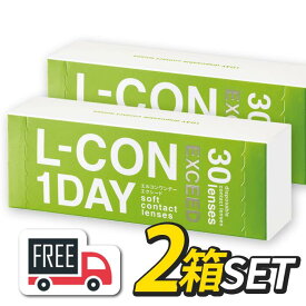 【送料無料】エルコンワンデー エクシード 2箱セット（1箱30枚入）シンシア l-con lcon 1day コンタクトレンズ 1日使い捨て