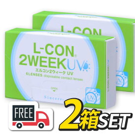 【送料無料・ポスト便】エルコン2ウィーク 2箱セット（1箱6枚入）シンシア l-con lcon 2week コンタクトレンズ 2週間使い捨て