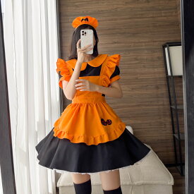 コスプレ メイド服 ハロウィン衣装 (T)