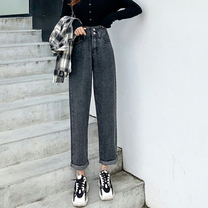楽天市場 ハイウエスト ストレート デニムパンツ 韓国 ファッション かわいい 可愛い おしゃれ レディースファッション アパレル カジュアル T グリンファクトリー