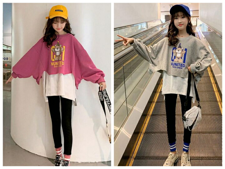 楽天市場 ガールズ 女の子 ファッション スーツ 子供服 韓国ファッション 上着ズボン 2点セット セットアップ T グリンファクトリー
