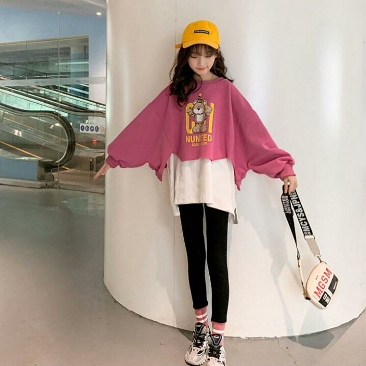 楽天市場 ガールズ 女の子 ファッション スーツ 子供服 韓国ファッション 上着ズボン 2点セット セットアップ T グリンファクトリー