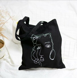 バッグ 抽象 芸術 デザイン 帆布 レディース 韓国 ファッション 雑貨 かわいい おしゃれ 北欧 送料無料 [K] (T)