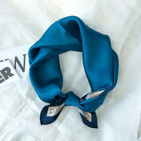 スカーフ 上品 幾何 レディース シルク オシャレ 韓国 ファッション 雑貨 かわいい おしゃれ 北欧 送料無料 [K] (T)