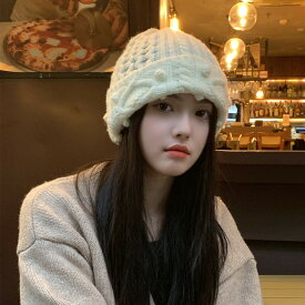 帽子 ニットキャップ レディース デザイン 韓国 ファッション 雑貨 かわいい おしゃれ 北欧 送料無料 [K] (T)