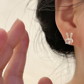 ウサギデザインピアス (T)