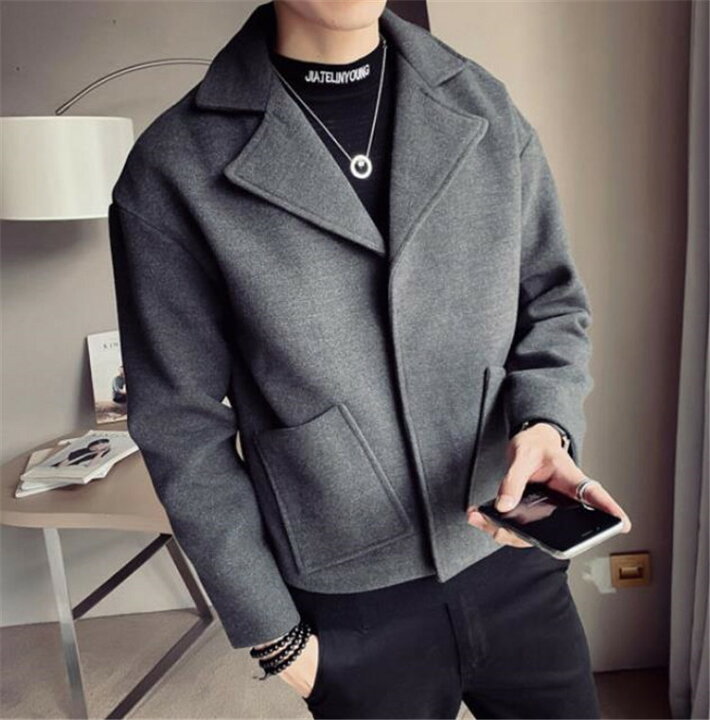 楽天市場 メンズ チェスターコート ショート丈 トレンチコート K T グリンファクトリー