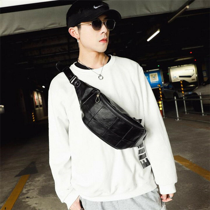 楽天市場 韓国 ファッション レザー メンズバッグ カジュアル メンズ チェストバッグ ストリートスタイル T グリンファクトリー
