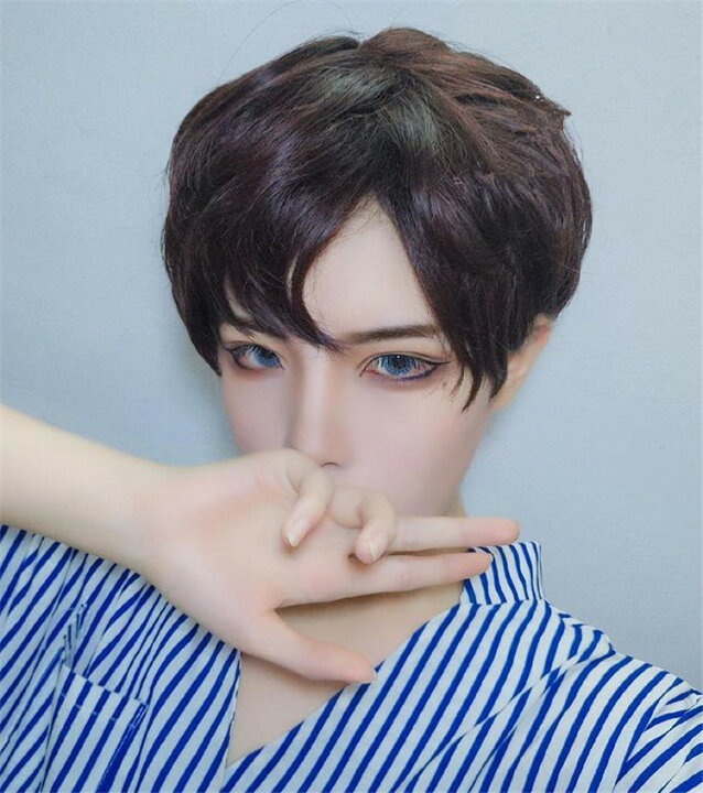 楽天市場 ハンサム ショートヘア ボボヘッド ふわふわ ショートストレートヘア リアル 前髪斜め K T グリンファクトリー