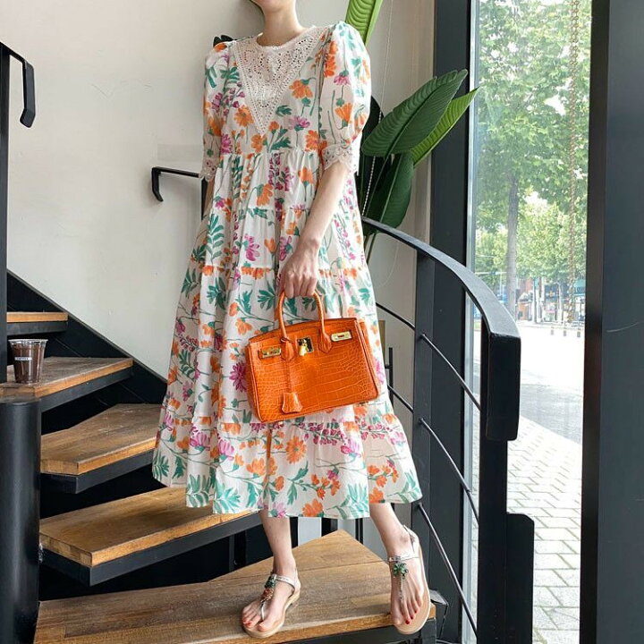 楽天市場 毎日着たいデザイン ファッション 可愛い おしゃれ 花柄 洋服 ワンピース K T グリンファクトリー