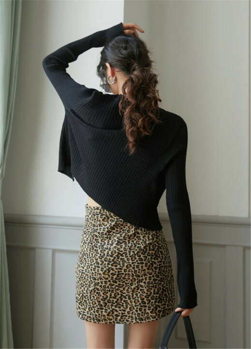 楽天市場 ファッションブログ主が好きな 韓国ファッション Aライン スカート タイトスカート ヒョウ柄 K T グリンファクトリー