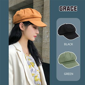 コットンとリネン 八角形の帽子 ファッション ベレー帽[K](T)