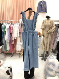 シンプルで持ちやすくて機能的 韓国ファッション オールインワン オシャレ デニム サロペット[K](T)