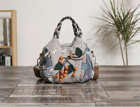 カジュアルママバッグ 軽量キャンバス斜めがけハンドバッグ (T)