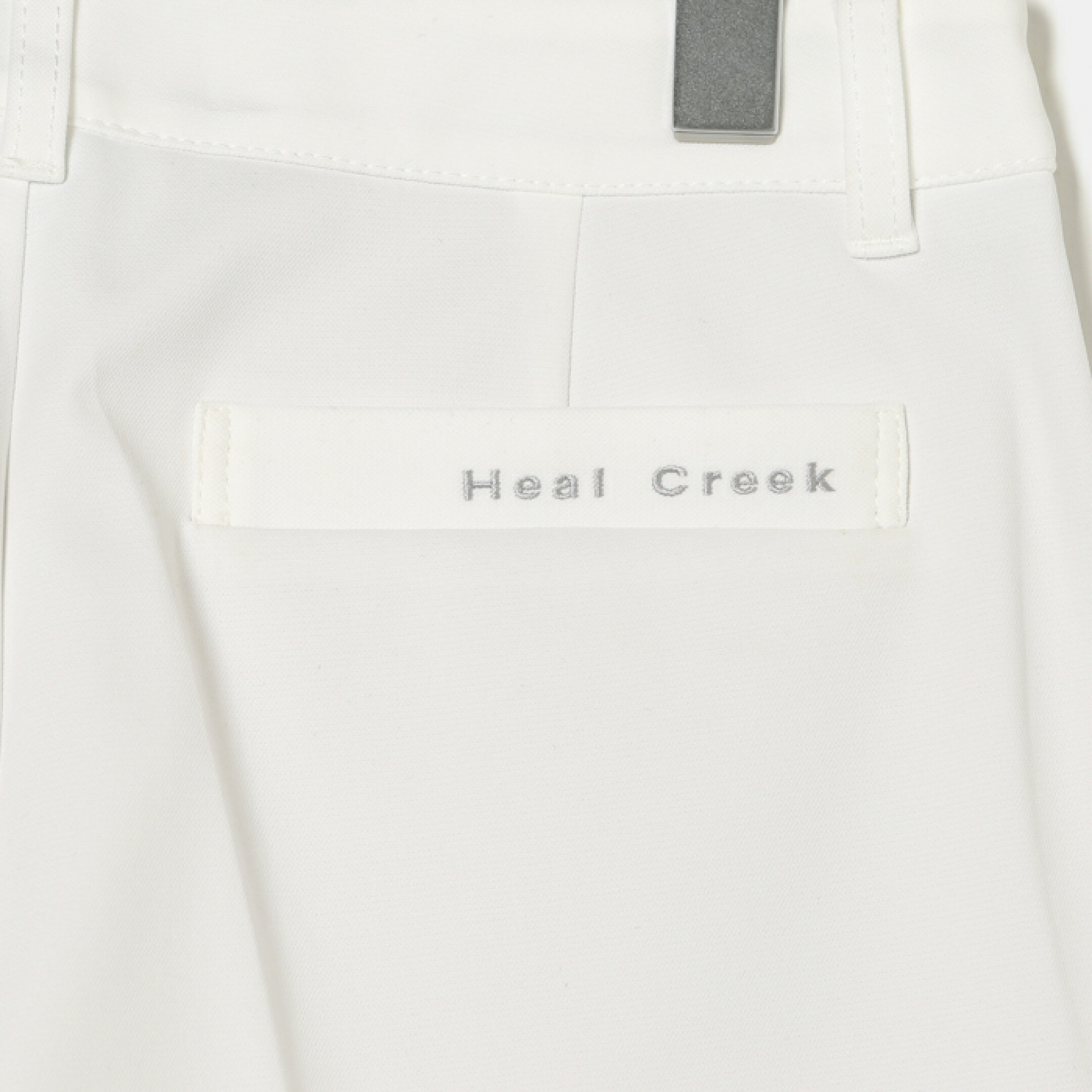 Heal Creek ロングパンツ TEXBRIDパンツ ヒールクリーク 総柄 左ポケットロゴ ストレッチ UV 軽量 防シワ レディース ゴルフ ゴルフウェア スポーツウェア ホワイト イエロー ネイビー TEXBRIDパンツ 38 40 42 44