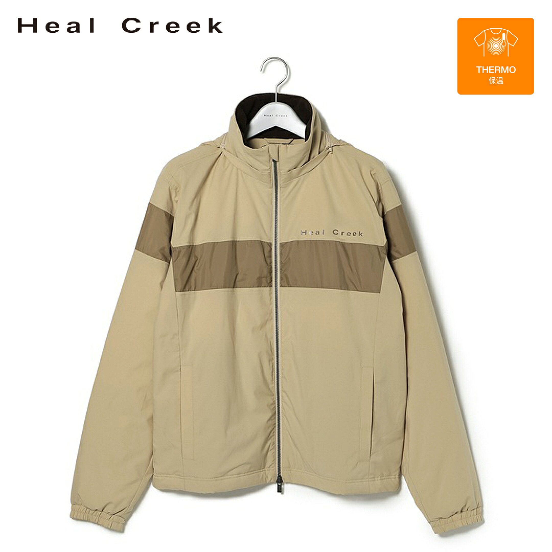 Heal Creek（ヒールクリーク）ストレッチ中綿入りフーデットブルゾン ゴルフ ゴルフウエア メンズ ブルゾン
