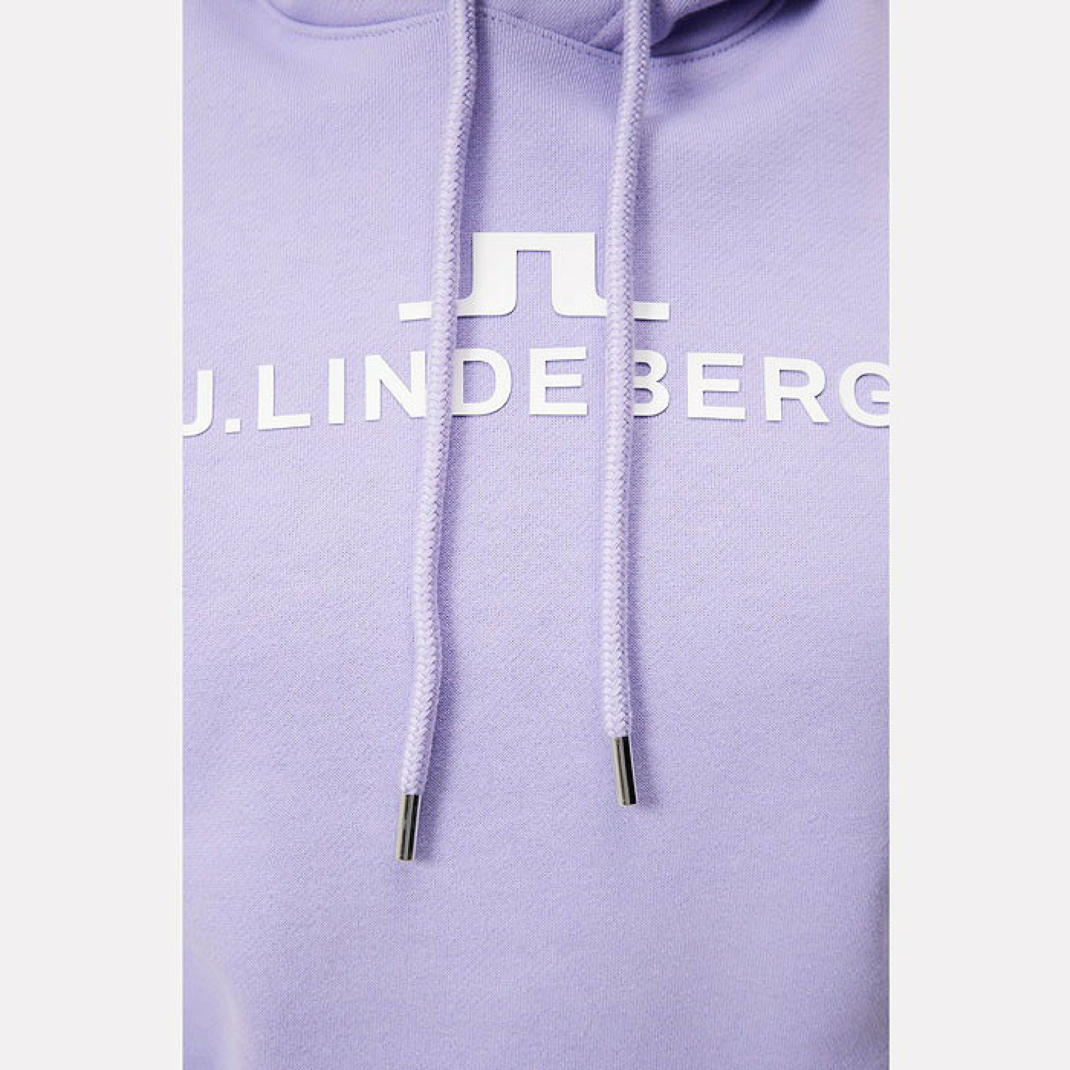 J.LINDEBERG パーカー 長袖 プルオーバー ジェイリンドバーグ 起毛 アルファシリーズ ロゴプリント ポケット フード ドローストリング レディース レディースウェア ゴルフ ラグジュアリー ゴルフウェア スポーツウェア アウトドア 秋冬