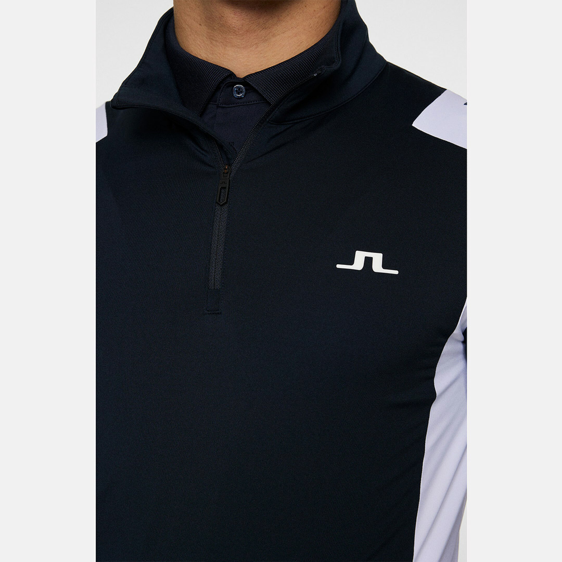 J.LINDEBERG（ジェイリンドバーグ）ショルダーブリッジハーフジップミッドレイヤー ゴルフ ゴルフウエア メンズ 長袖 秋