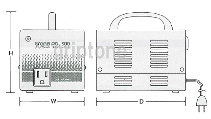 未使用　ダウントランス　PAL-500A 楽天市場】スワロー電機 変圧器 海外旅行 ダウントランス PAL-500A