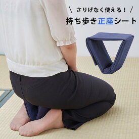 持ち歩き 正座シート 日本製 正座椅子 折りたたみ 携帯用 (ra1a101)
