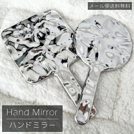 ＼楽天1位／【メール便送料無料】 GPT 手鏡 ハンドミラー 鏡 メタル 丸型 角型 シンプル おしゃれ ハンド…