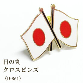 日の丸 日章旗 ピンバッジ ピンズ 日本 和風 バッジ 日の丸クロス ピンバッチ 和テイスト ブローチ スーツ 襟ピン 胸元 留め具 グッズ 日本国旗 D-861 40点迄メール便OK (da1a045)