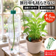 ＼楽天1位／【メール便送料無料】留守宅自動給水やり機 給水番 旅行 トラベル 出張 ペットボトル 電源不…